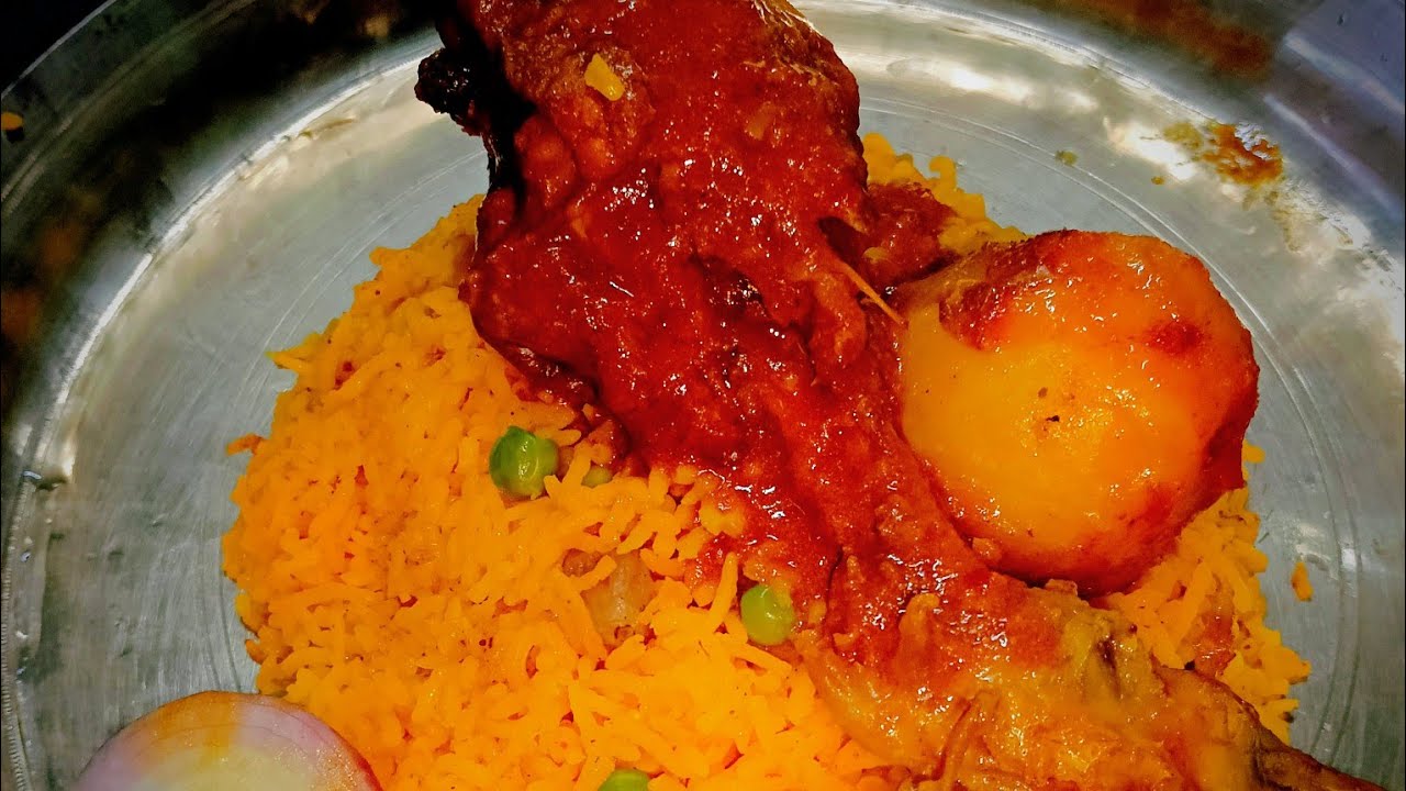 সরস্বতী পুজো উপলক্ষে বাসন্তী পোলাও চিকেন কষা বানালাম 🔥#food #trending #cooking #recipe #vital#lunch 