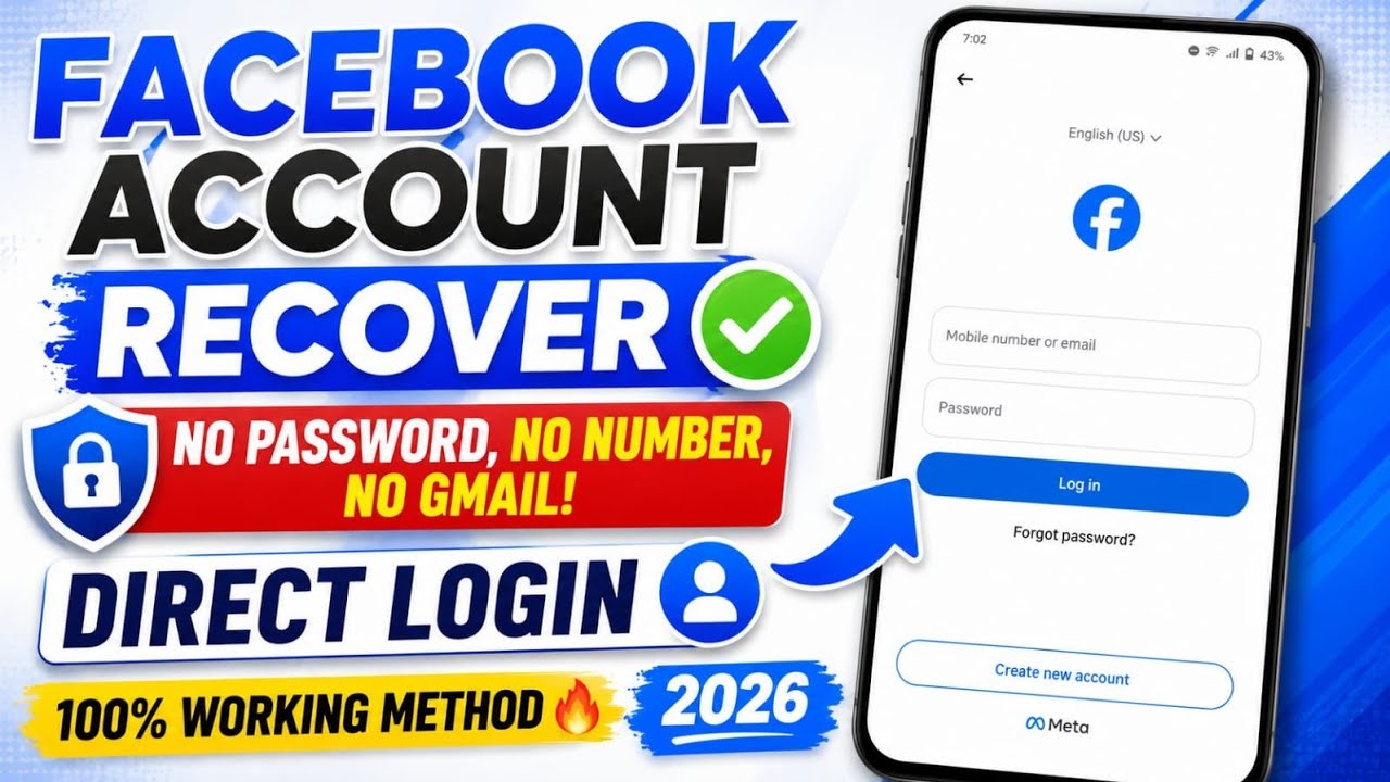 Facebook Account Recovery Without Phone Number | old facebook account recovery | fb account recovery