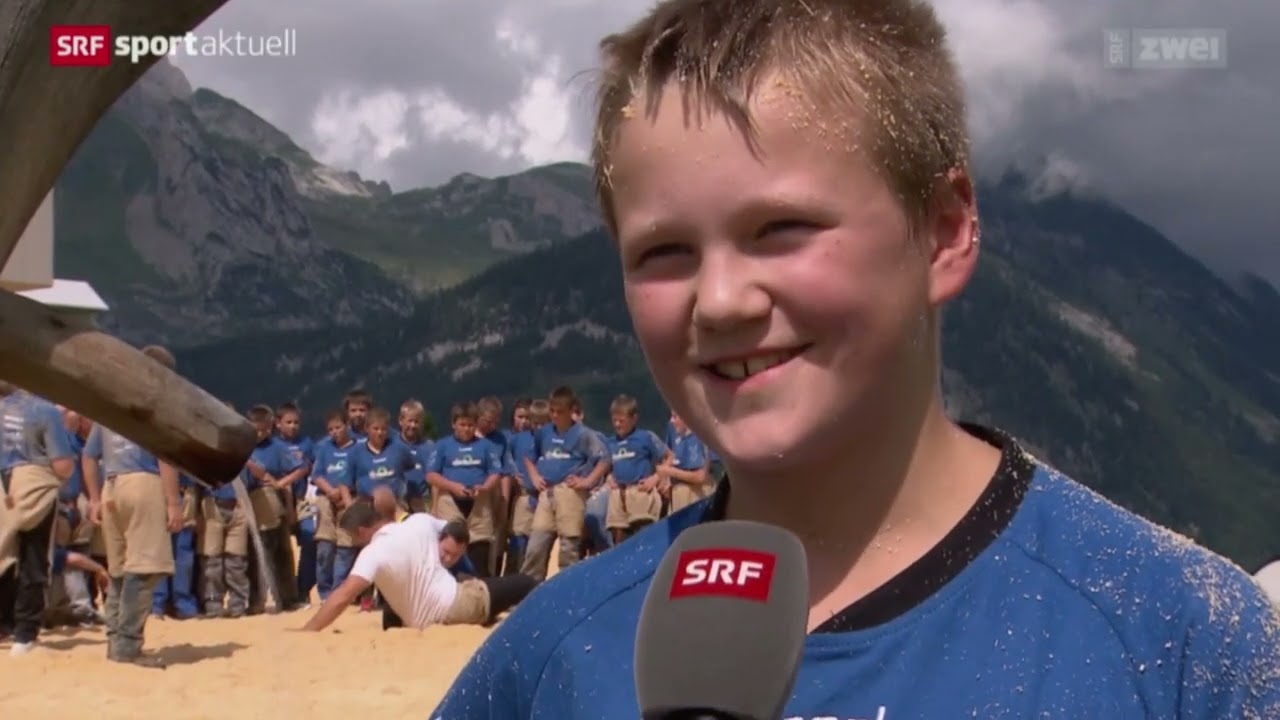 Schwingen: K&ouml;nigscamp 2014 mit Schwingerk&ouml;nig Kilian Wenger und N&ouml;ldi Forrer