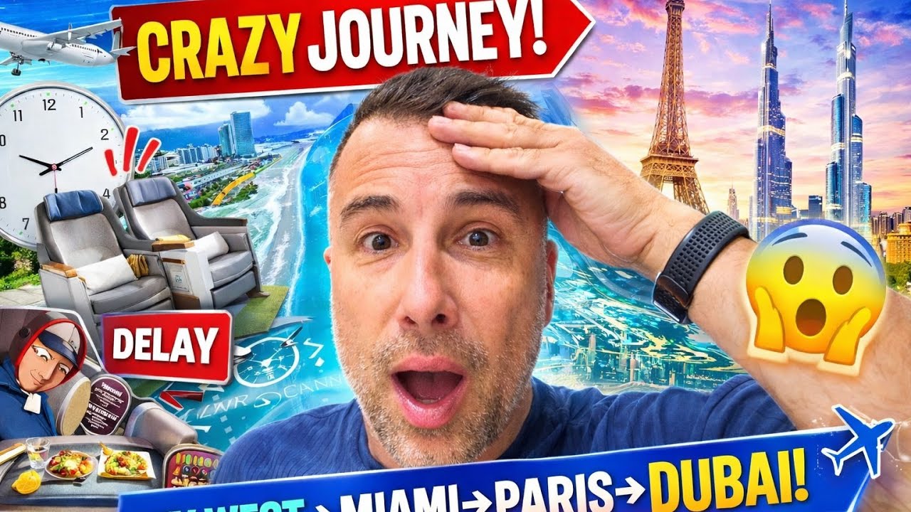 Měl to být luxus… skončilo to chaosem 😳 | Key West → Miami → Paříž → Dubaj