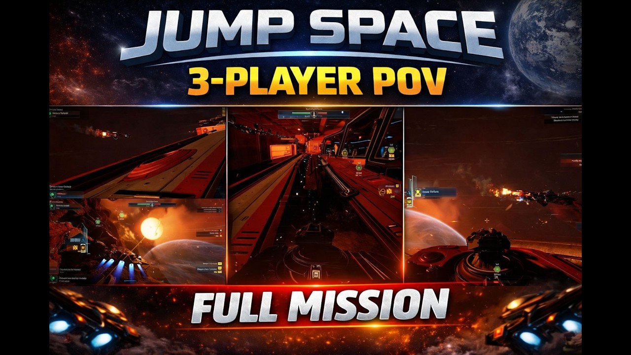 Jump Space Full Mission | 3-Player Multi-POV Gameplay (Real-Time Team Play)