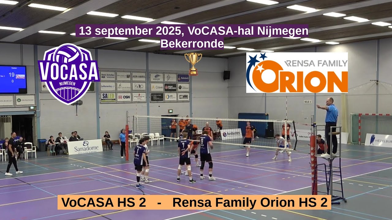 13 sep 2025 Bekerwedstrijd VoCASA H2 - Orion H2 (Topdivisie)