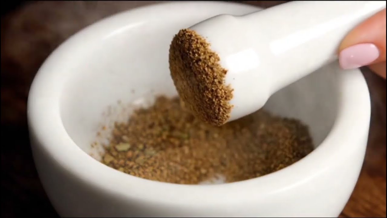 ASMR Mortar & Pestle Grinding | Crushing Dry Spice Leaves | Crisp Herbal Sounds for Relaxation