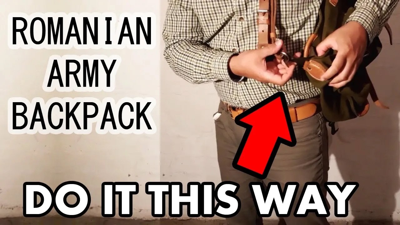 Romanian Army Backpack: How to wear it - the right way!