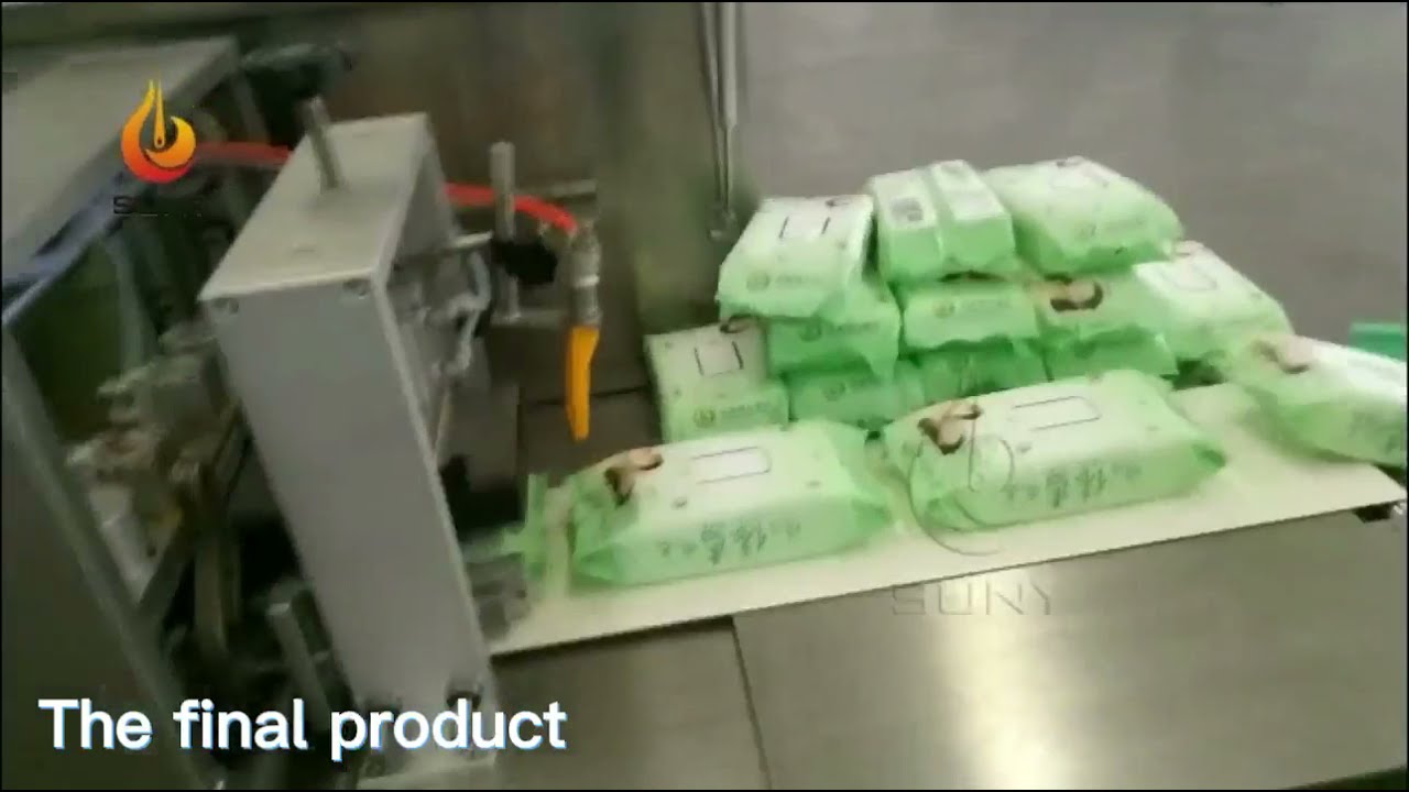 Refershing wet wipes production line for 96 piece/bag #refersherwipes, #wetwipes