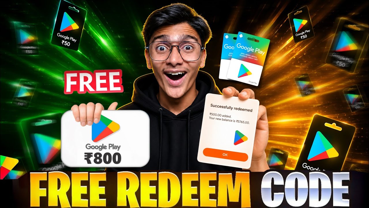FREE REDEEM CODES INSTANT 🤩 Rs.800 REDEEM CODE FREE | HOW TO GET GOOGLE PLAY STORE REDEEM CODES FREE