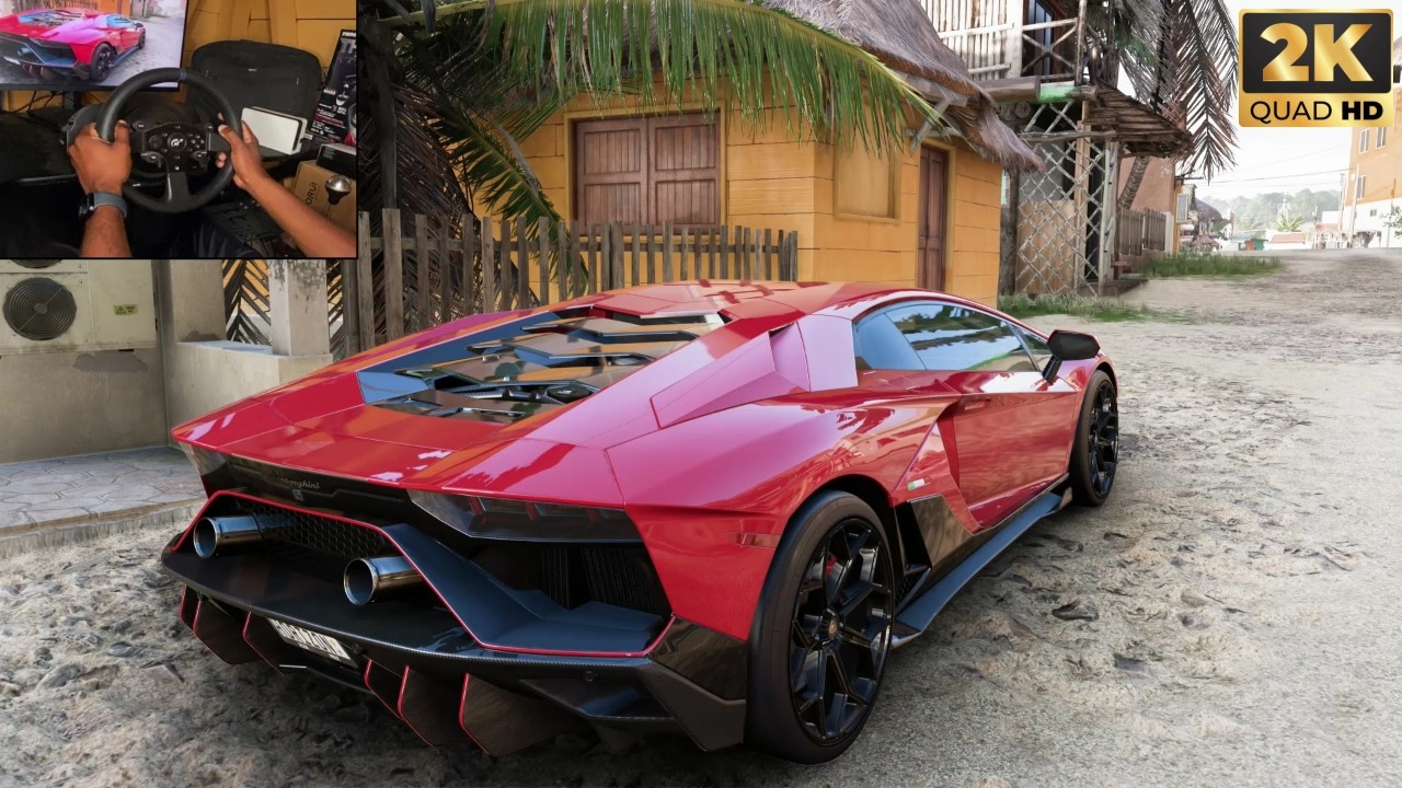 Lamborghini Aventador LP 780-4 Ultimae | Forza Horizon 5 Gameplay | Thrustmaster T300RS