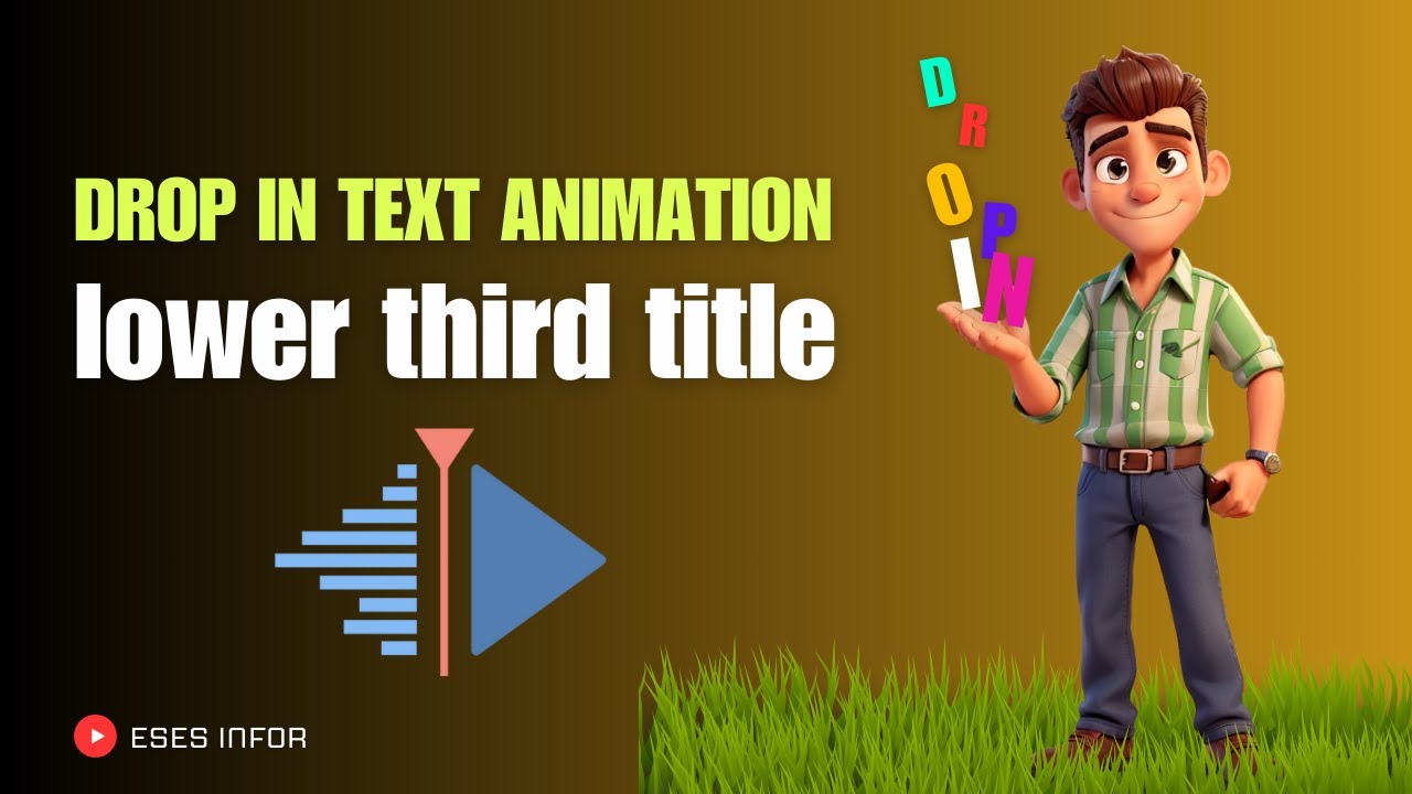 KDENLIVE: How to create a Drop In TEXT animation