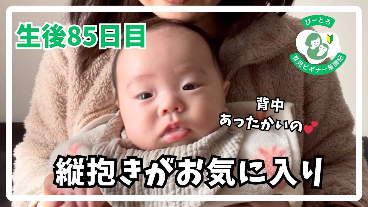 【縦抱きがお気に入り】生後85日目〜育児奮闘記〜