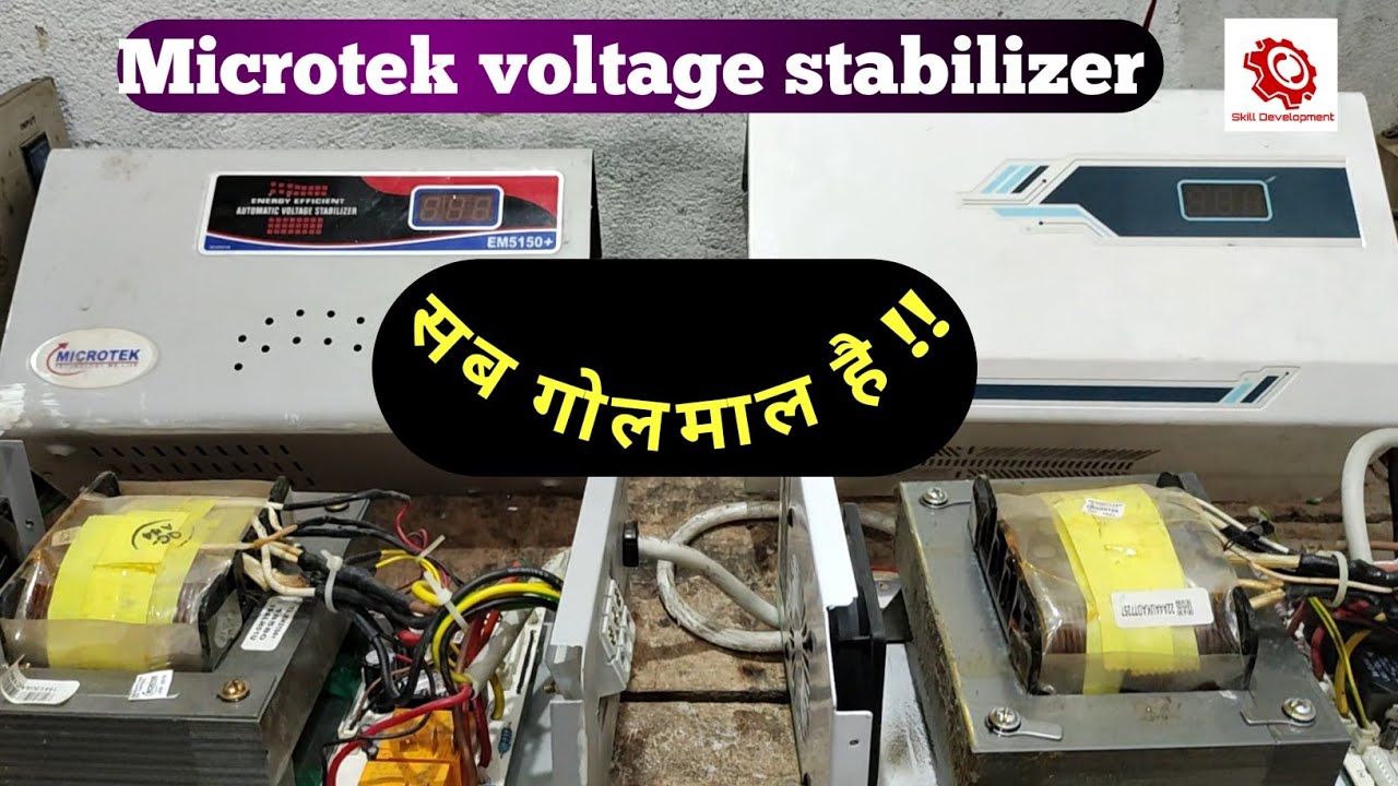 {Hindi}Microtek 5150+ for 02 Ton A.c.|Microtek pearl em4130 voltage stabilizer for A.c. 1.5. ton