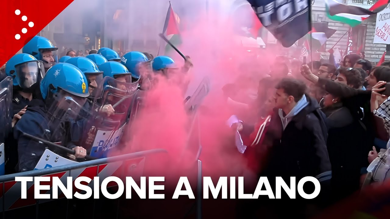 Gemellaggio Milano-Tel Aviv, incidenti davanti la sede del Comune: poi un nuovo corteo pro Pal