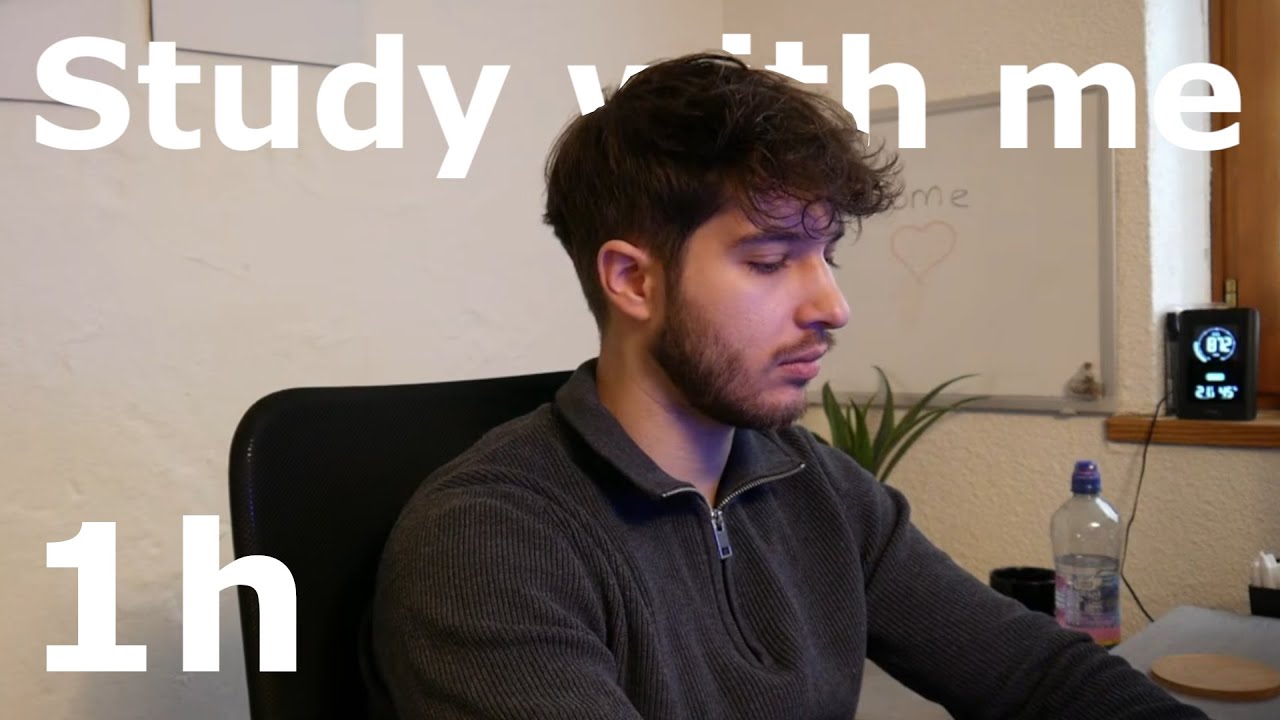 [LIVE🔴] STUDY WITH ME (1h) One hour of full focus🫡📚