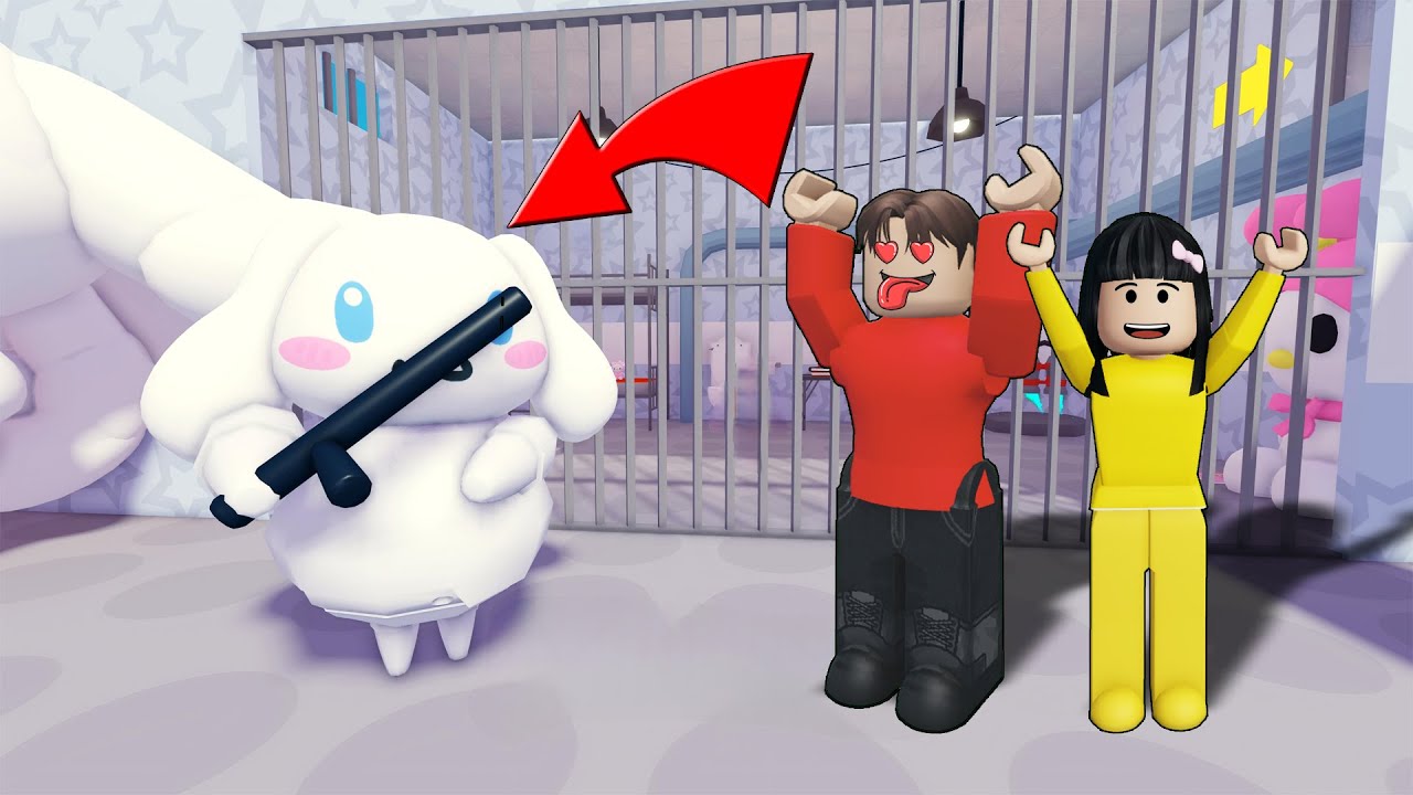 Yuta Mio Dan Baby Celine Lari Dari Penjara Cinamoroll || ROBLOX