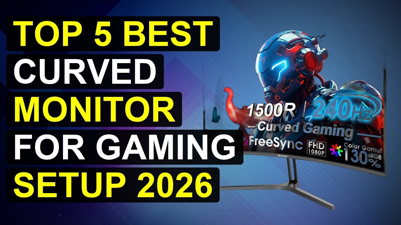 Top 5 Best Curved Monitor For Gaming Setup 2026 | Ultimate Curved Gaming Monitor For Your Setup