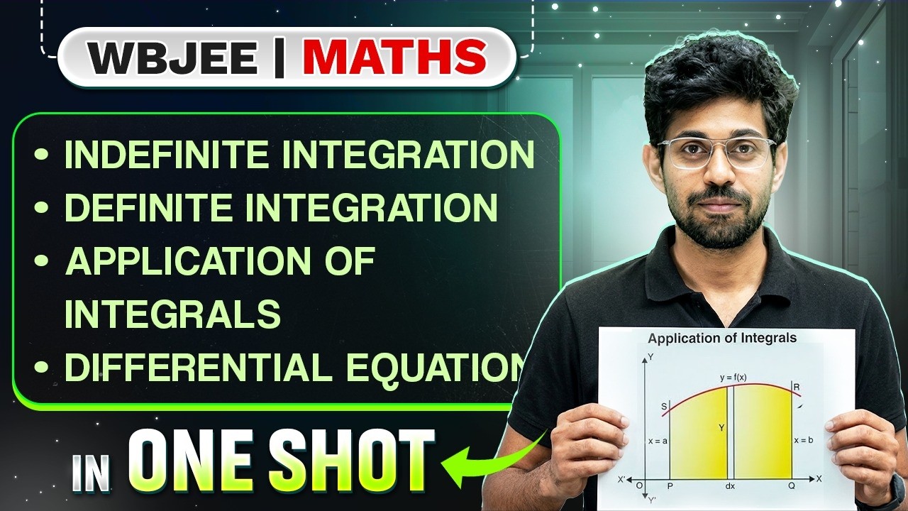 Indefinite Integration, Application of integrals in One Shot 💯 CLASS 12 MATHS WBJEE 2026 #wbjee