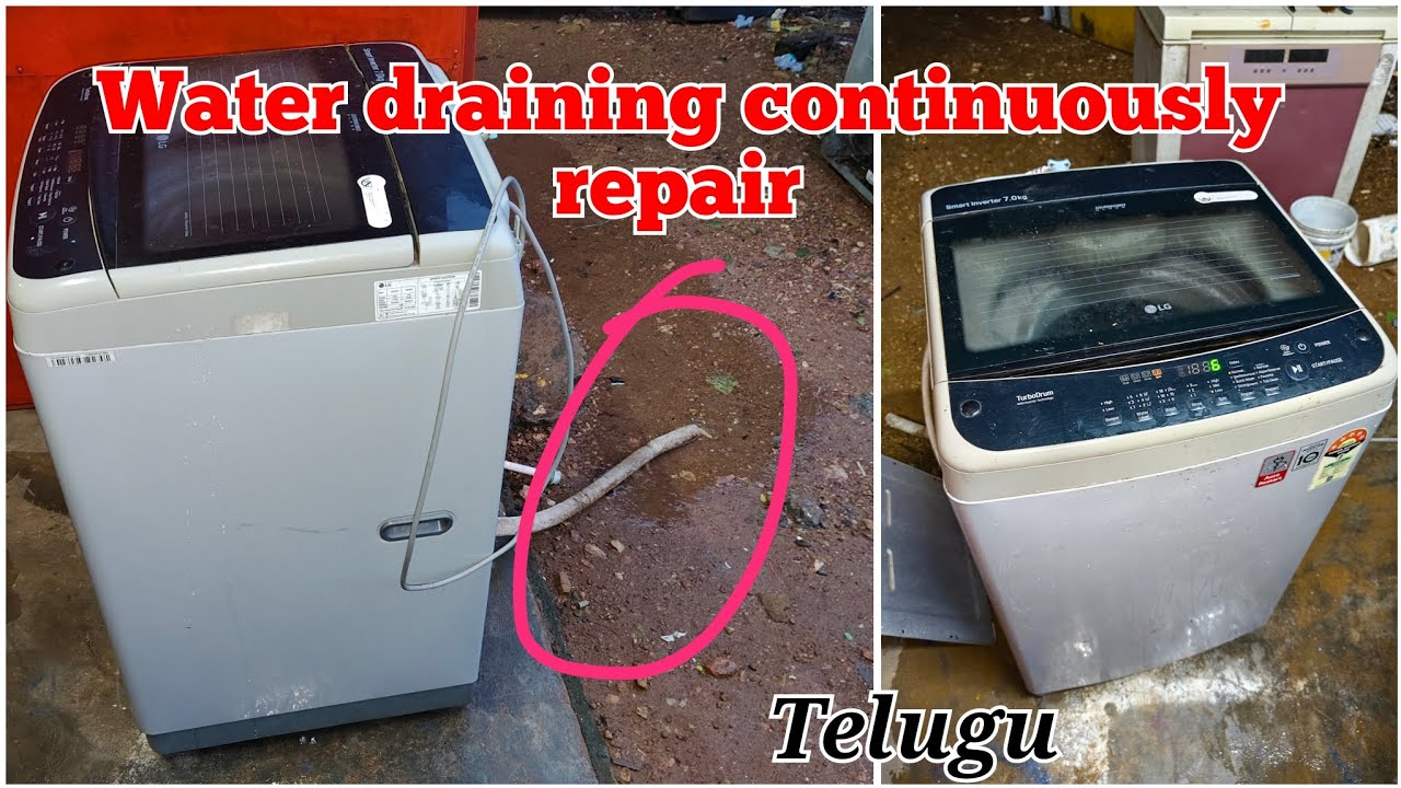 LG top load washing machine water draining continuously/ #workshoptelugu
