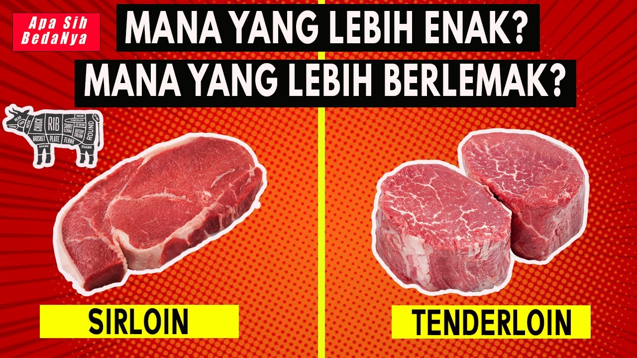Masih Banyak Yang Gak Tau! ini Perbedaan Daging Sapi  SIRLOIN dan TENDERLOIN  | Apa Sih Bedanya?