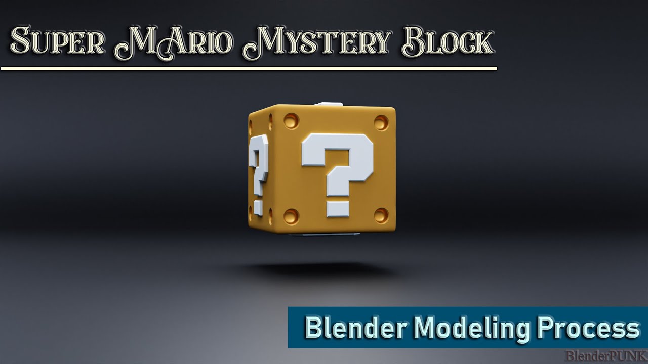 Super Mario Mystery Block Modeling | Blender Modeling Process