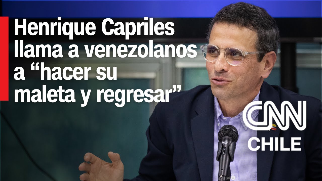 Líder opositor Henrique Capriles asegura que oposición triunfará en elecciones de Venezuela