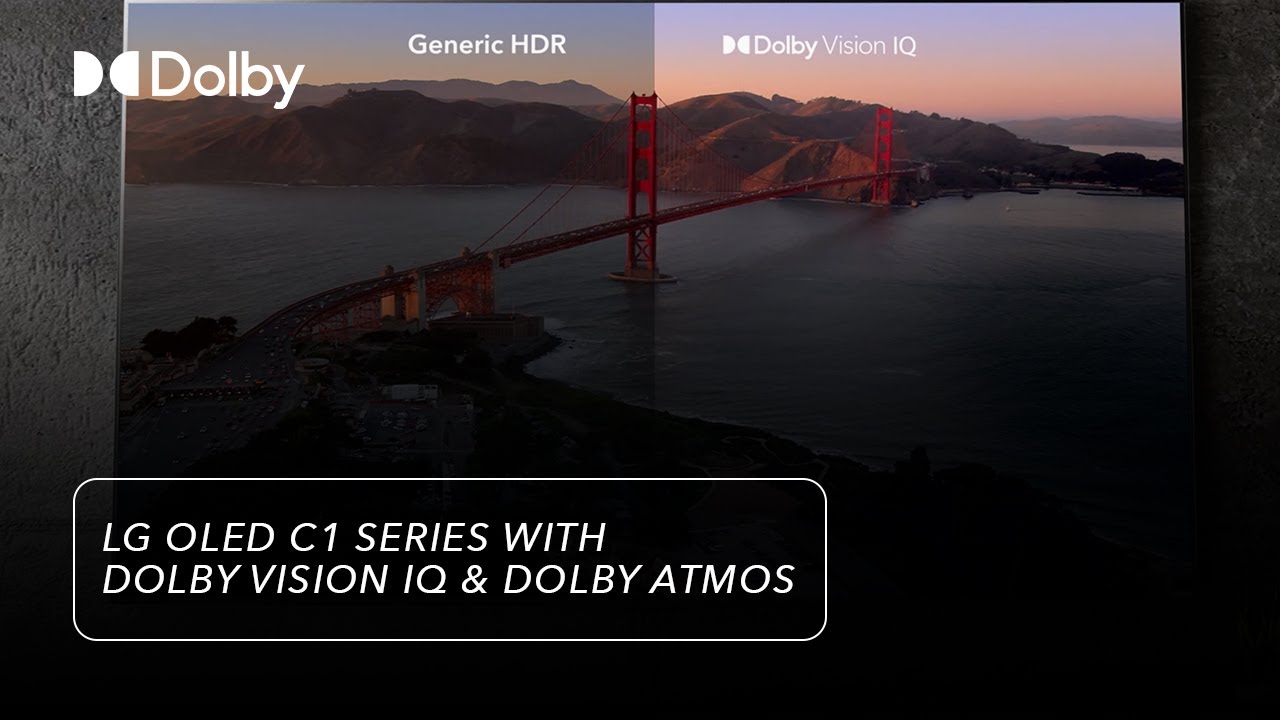 The LG OLED C1 Series with Dolby Vision IQ and Dolby Atmos