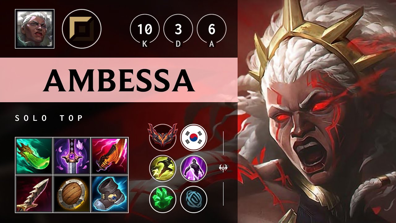 Ambessa Top vs Shen - KR Grandmaster Patch 25.09