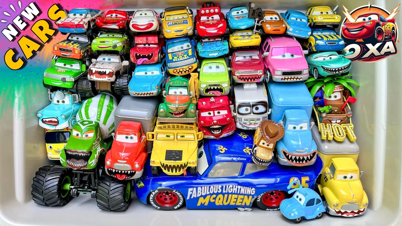 Disney Pixar Cars Unboxing Review | Lightning McQueen, Tow Mater, Chick Hicks, Sally Carrera, Cruz