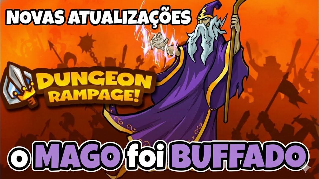 DUNGEON RAMPAGE MUDOU TUDO! 😱 Mago Buffado, Novo Status e Suporte 16:9