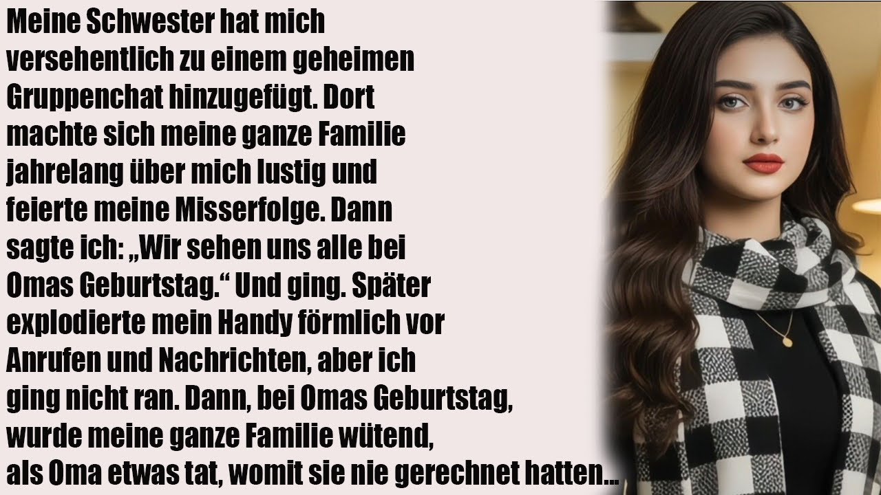 Geheimes Familienchat enthüllt: Sie feierten mein Scheitern – Oma rächte sich!“