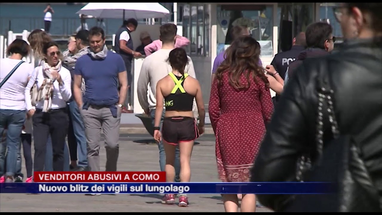 Etg - Venditori abusivi a Como, blitz dei vigili sul lungolago e zona Duomo