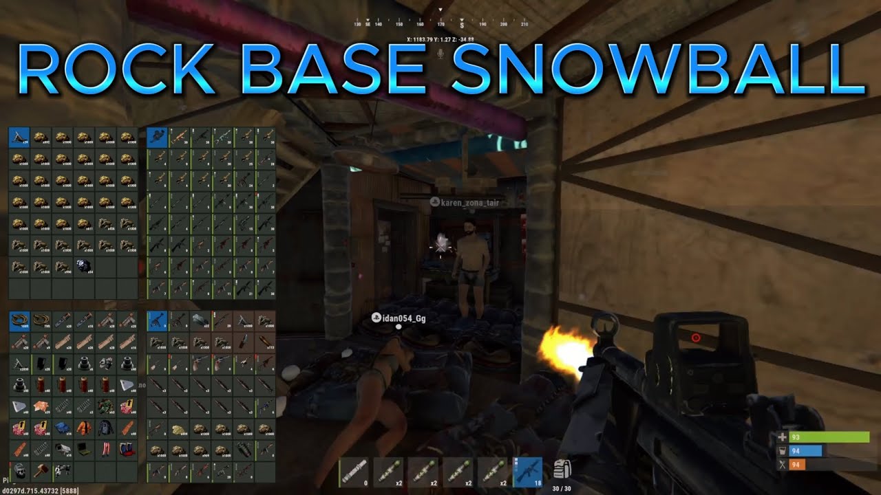 WE SNOWBALLED OUT OF A ROCK BASE! - Rust Console