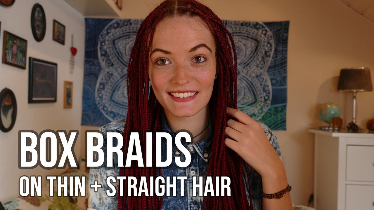 Box Braids on Thin & Straight Hair 〘My First Time Braids Experience - Vlog〙
