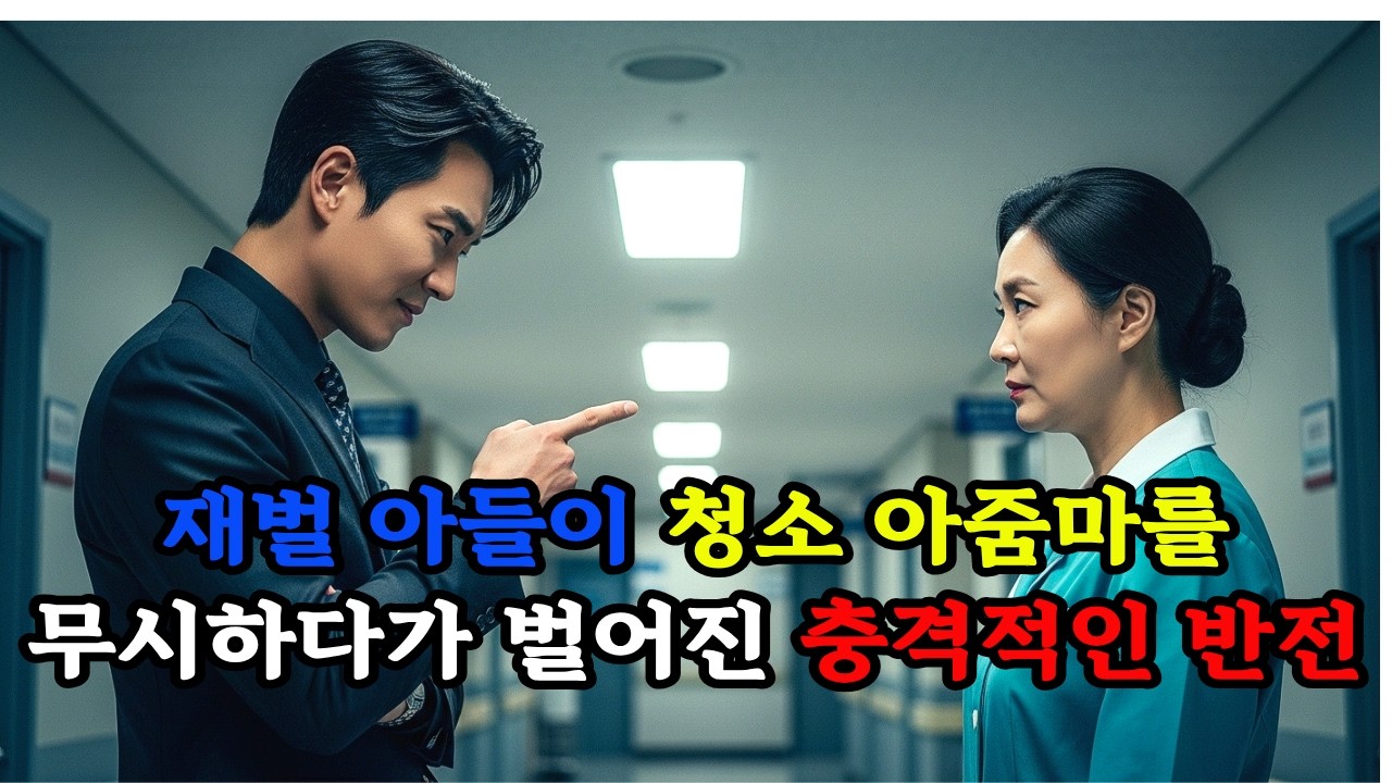 재벌 아들이 청소 아줌마를 무시하다가 벌어진 충격적인 반전 #감동드라마# 인생역전#재벌2세