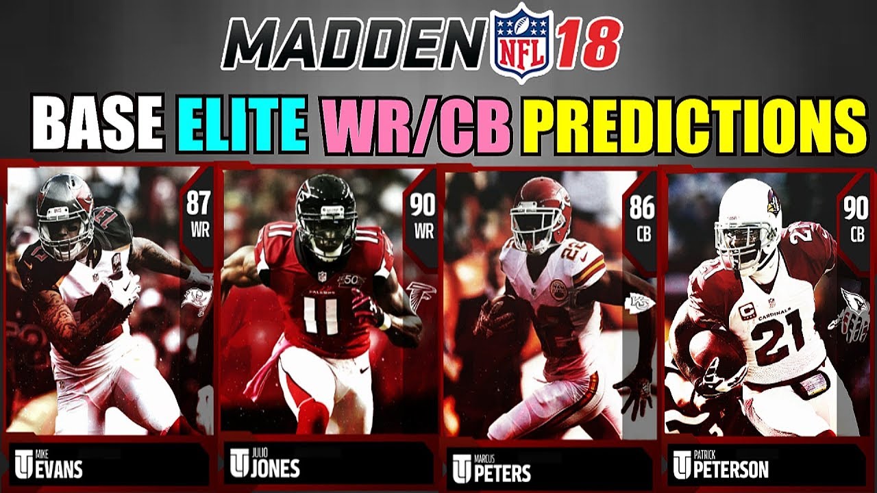 MADDEN 18 BASE ELITE WR/CB PREDICTIONS! Madden 18 Ultimate Team