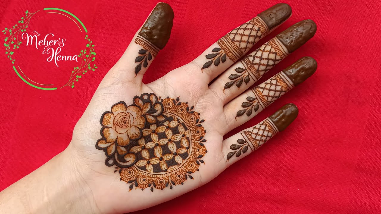 Mandala Mehndi Design For Front Part | Intricate mandala Mehndi design | Meher's Henna