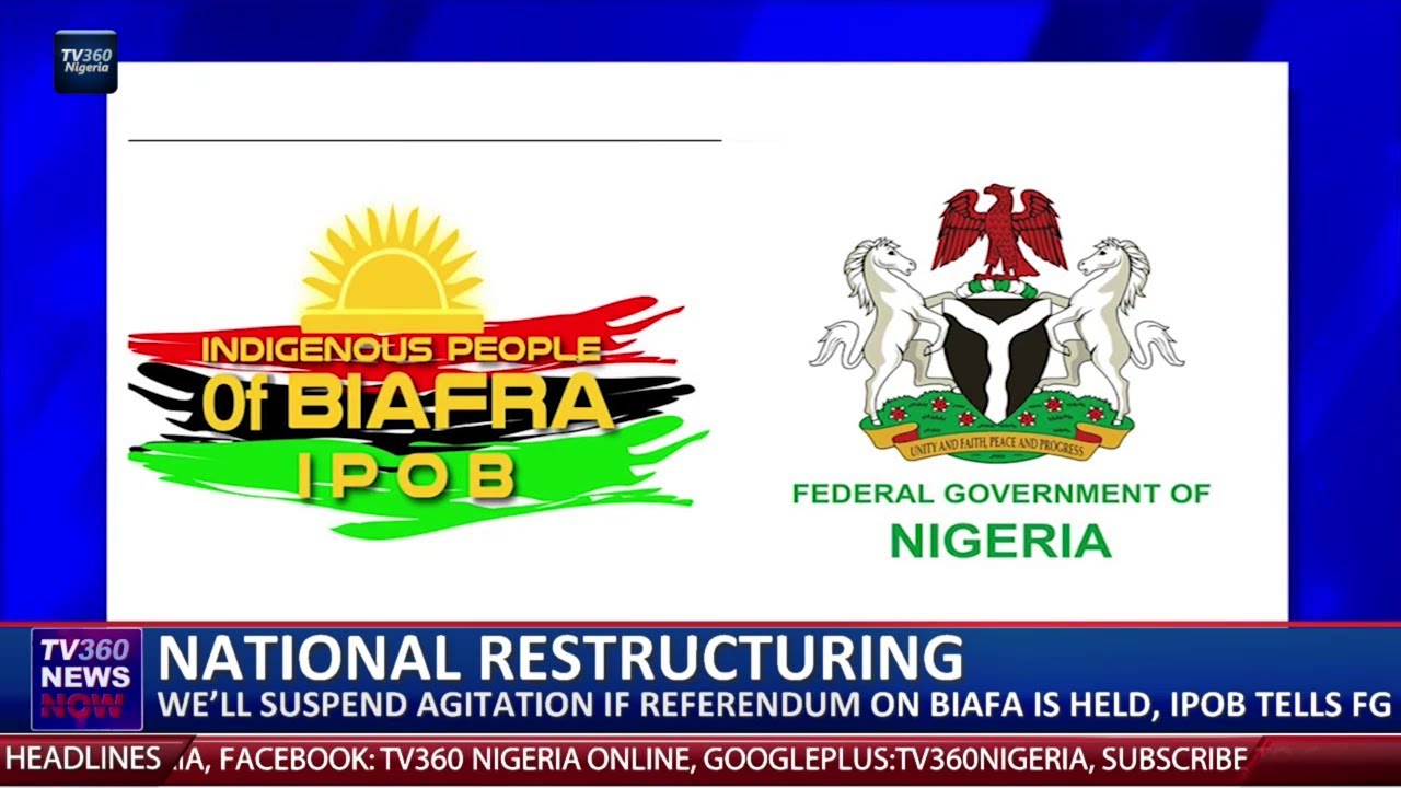National restructuring: we&rsquo;ll suspend agitation in referendum on Biafra is held, IPOB tells FG