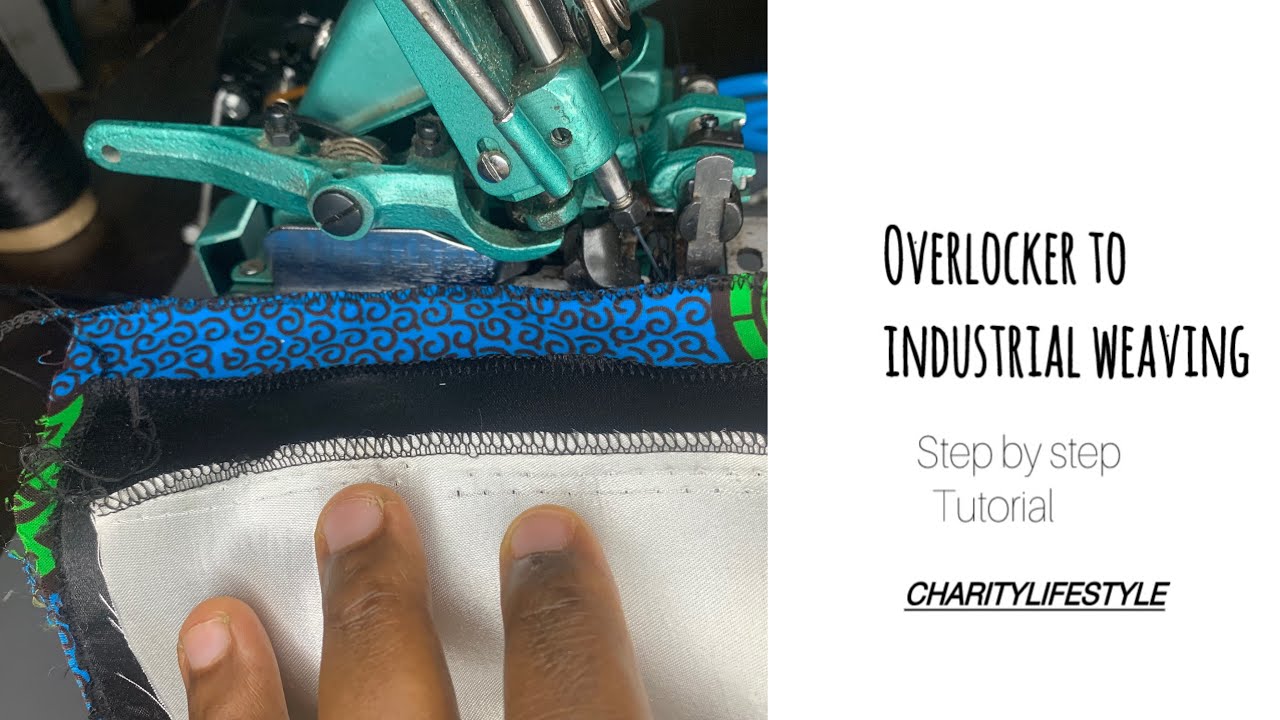 HOW TO CHANGE THREE THREAD MANUAL OVERLOCKER TO INDUSTRIAL WEAVING MACHINE