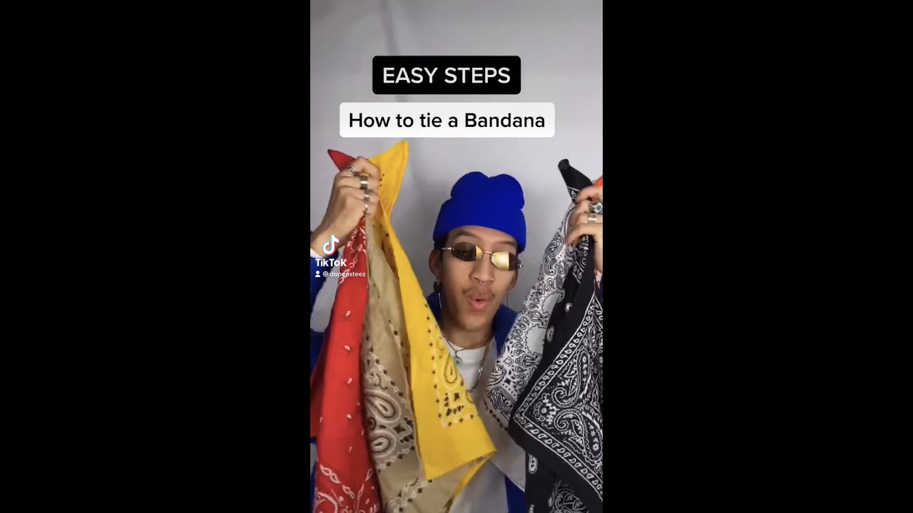 HOW TO: TIE A BANDANA (EASY STEPS)