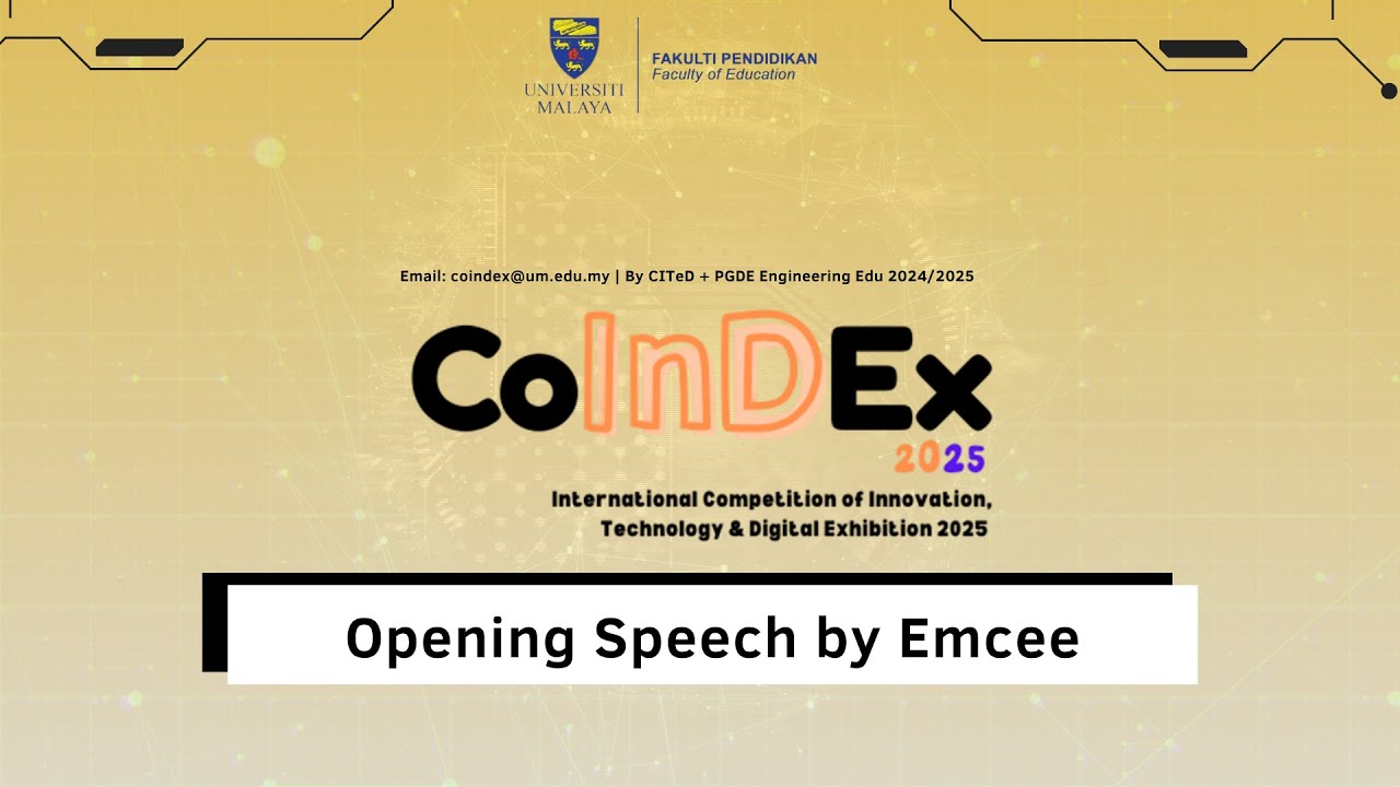 CoInDEx 2025 | Opening Speech by Emcee