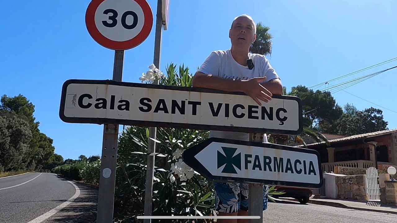 Cala Sant Vicenc big walk around inc the drone...
