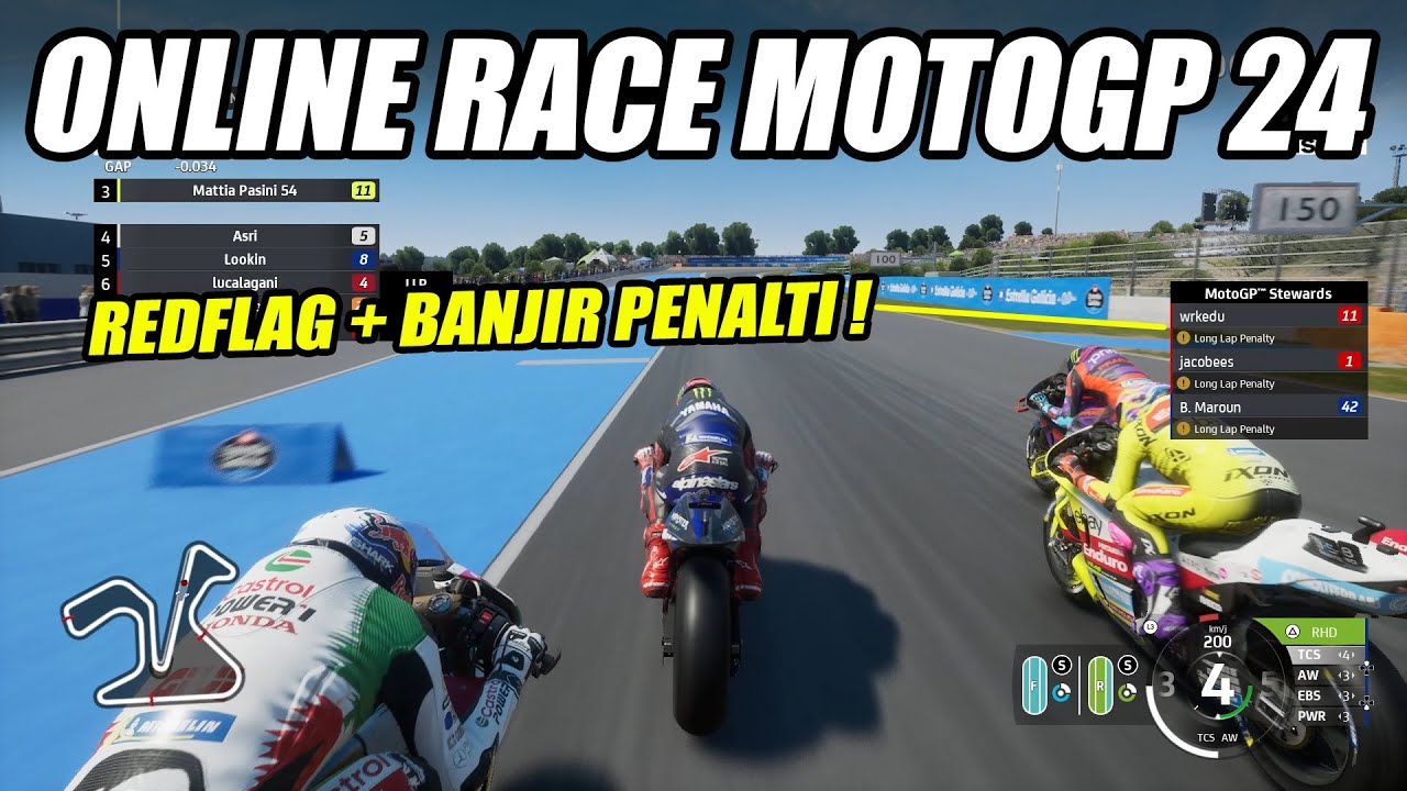 NYOBAIN ONLINE RACE MOTOGP 24 !! SANKSINYA MAKIN TEGAS !! SALAH SEDIKIT AUTO PENALTI !!