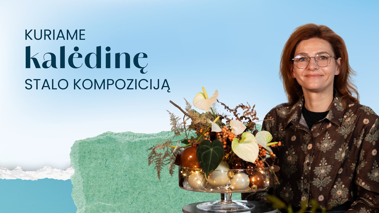 Kalėdinė stalo kompozicija: eglės žaisliukai – ne tik eglutei!