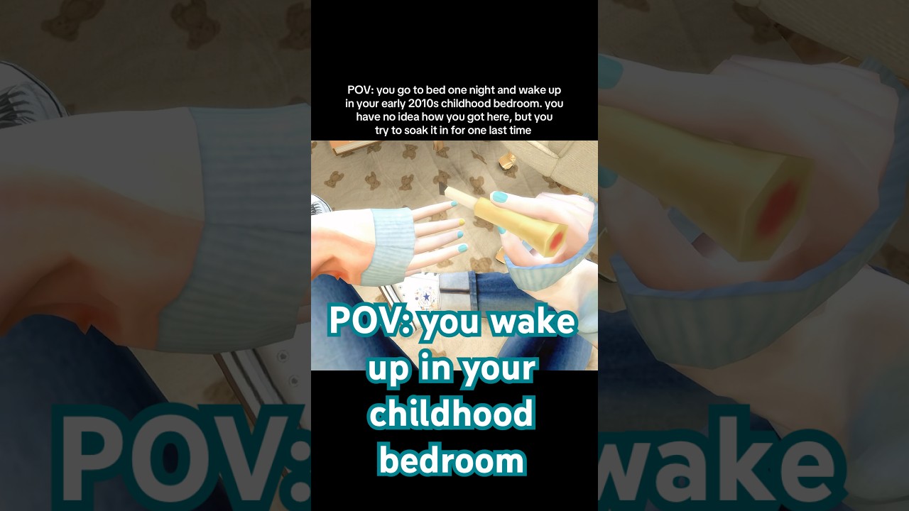 POV: you wake up in your childhood bedroom #sims4 #sims4cc #sims4mods #sims4build #simscommunity
