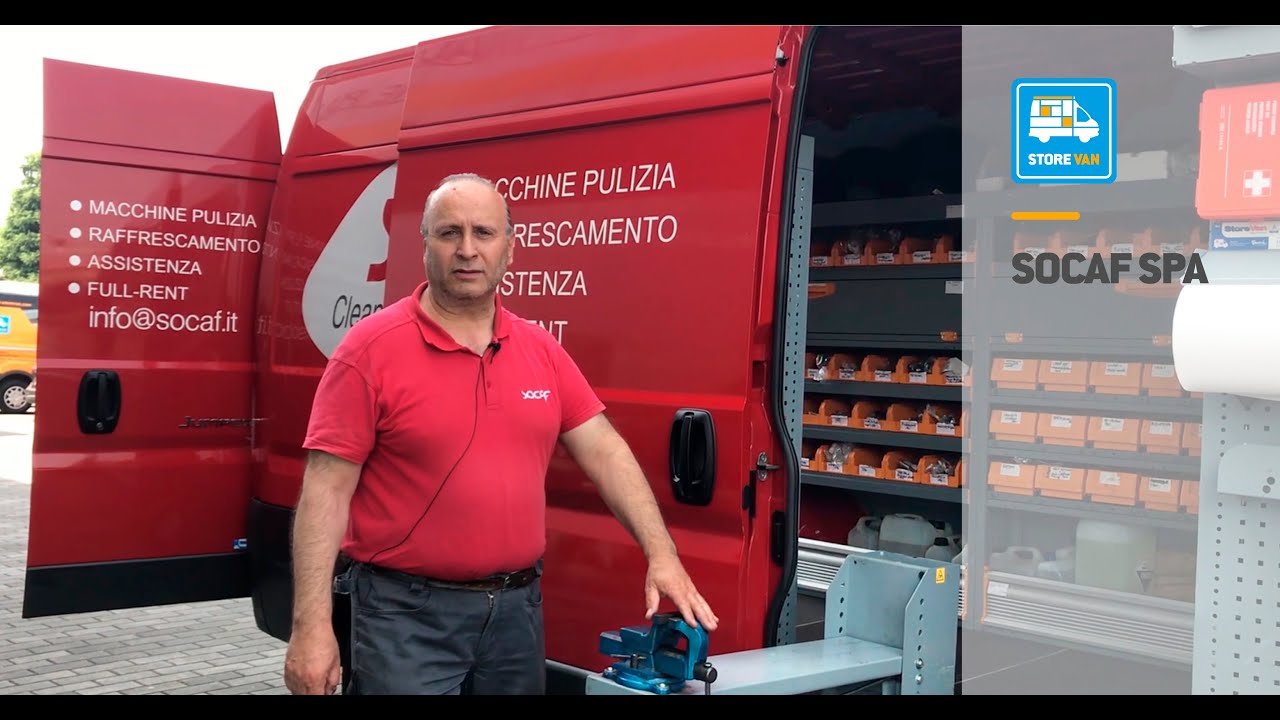 Allestimento per manutenzione macchinari per pulizie industriali - Store Van