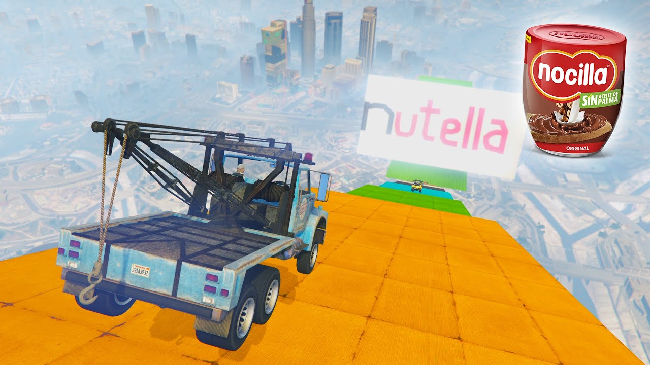 MEGA RAMPA IMPOSIBLE! NUTELLA vs NOCILLA! - GTA V ONLINE