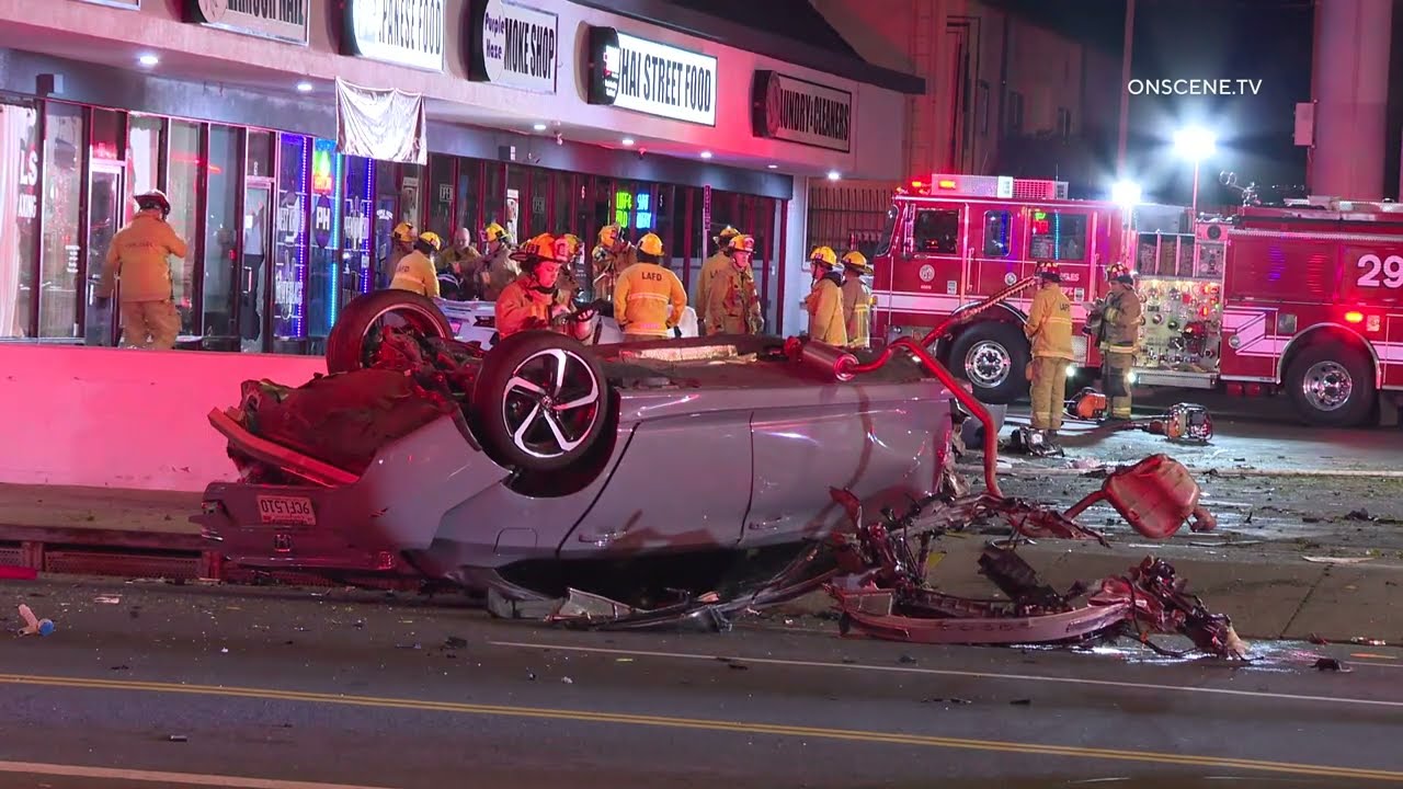 Woman Killed After High Speed Crash Involving C8 Corvette | Lake Balboa