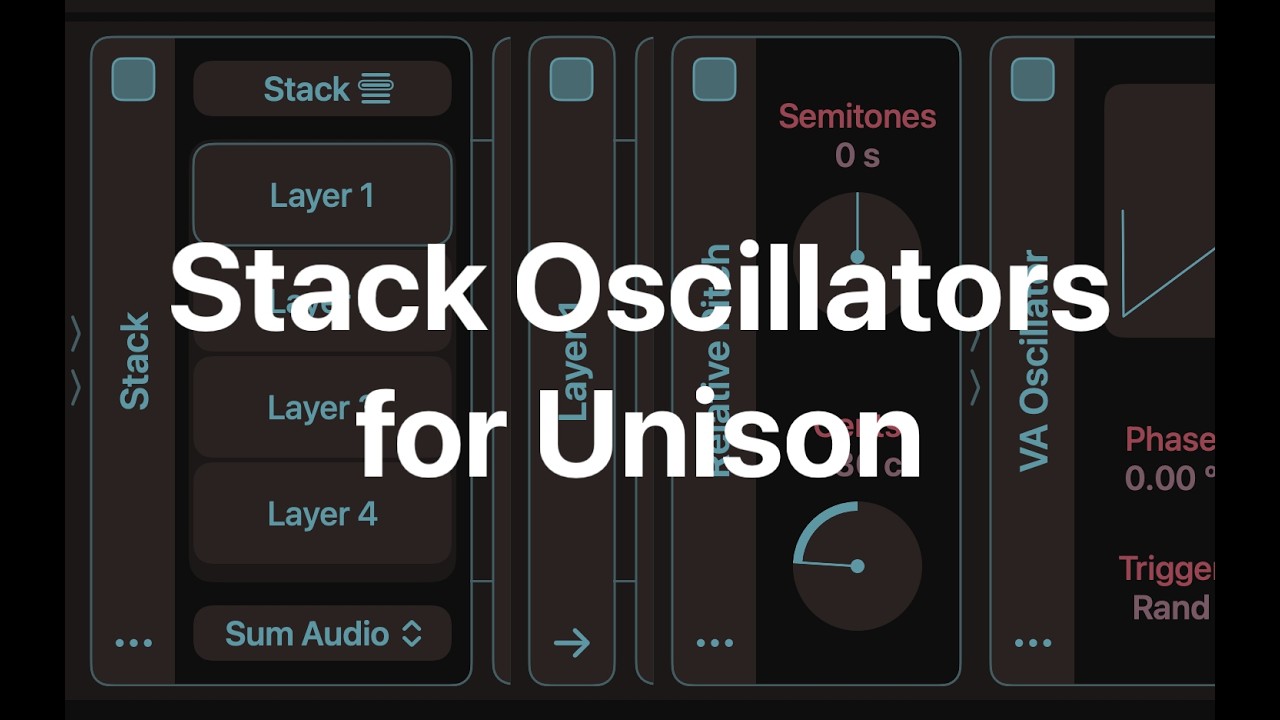 How to Create Unison by Stacking Oscillators in Mela