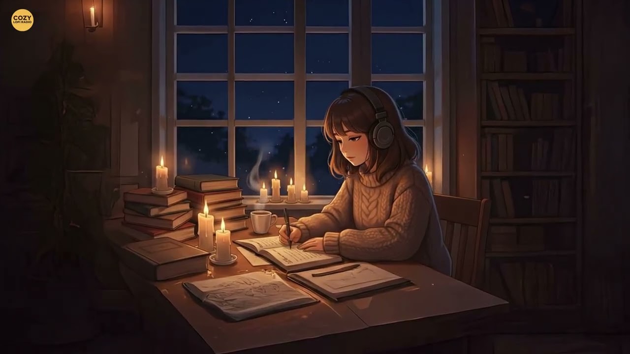 Candlelight Study Room — Warm Lofi for Deep Night Focus 🕯️📚