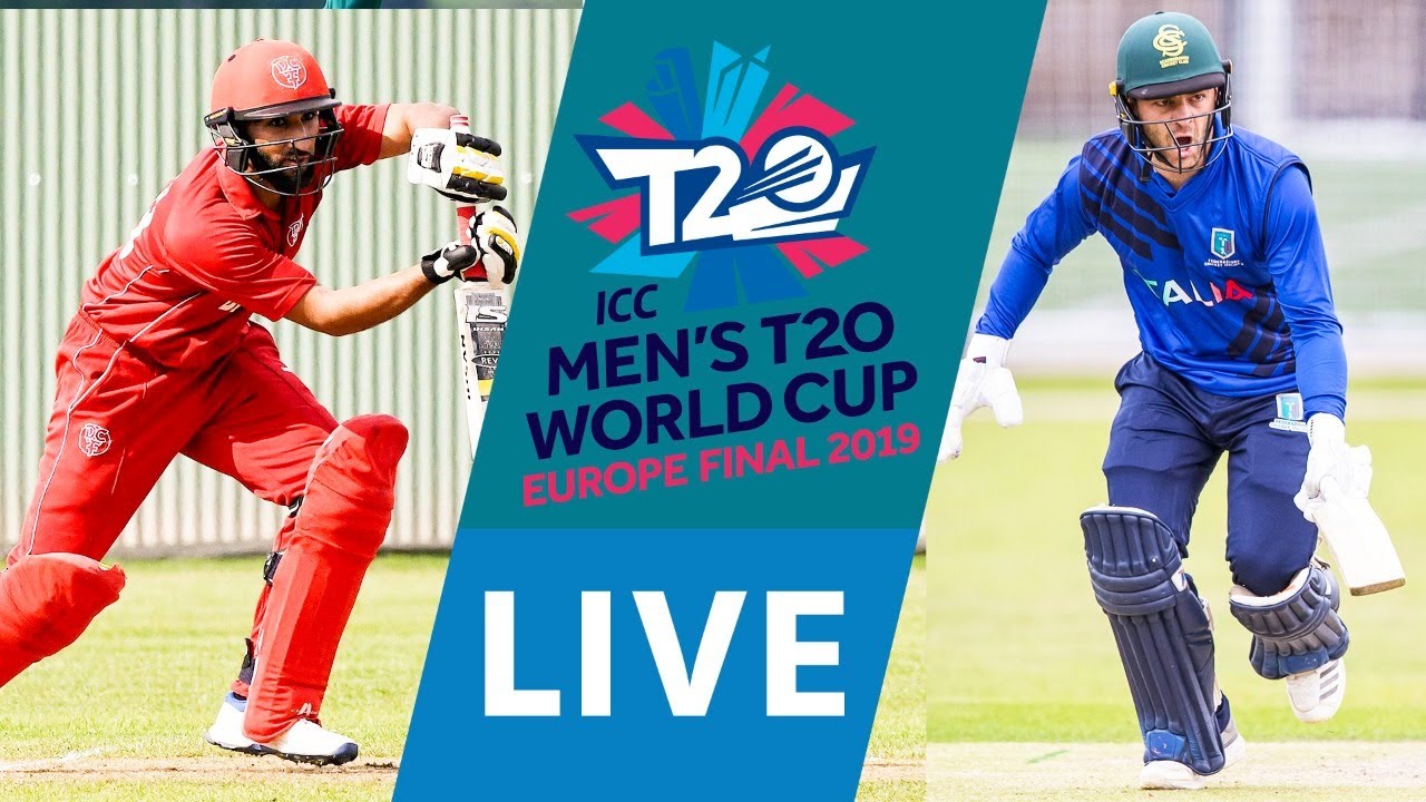 LIVE CRICKET - ICC Men's T20 World Cup Europe Final 2019 - Denmark vs Italy. Match starts 15.45