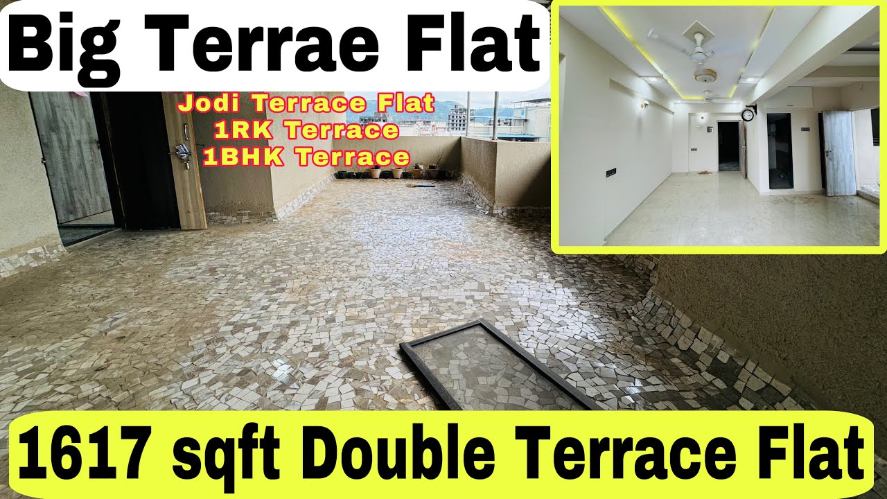 इतना बड़ा टेरेस फ्लैट अपने नहीं  देखा होगा 1BHK-1RK  Terrace Flat For Sale #terraceflat  7400266244