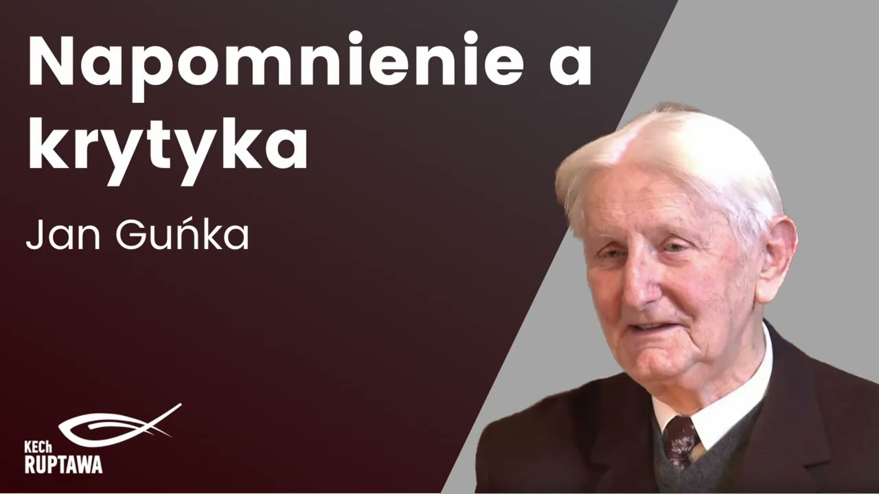Napomnienie a krytyka - Jan Guńka - KECh Ruptawa 